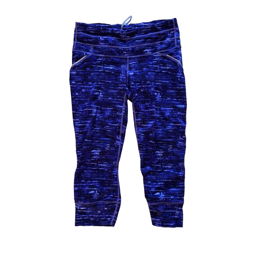 Athleta Purple Capri Legging Reflective Women's Size Small